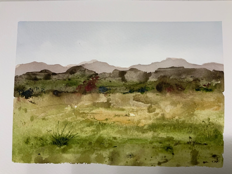 Hill County range by artist Becky Warner